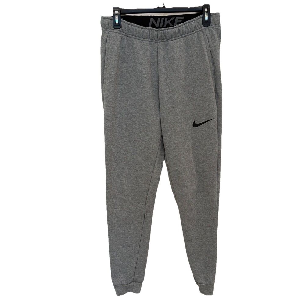 Nike Men's Gray Jogger Sweatpants lightweight gym gorpcore Size S with Pockets